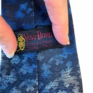 Blue Patterned Men's Tie